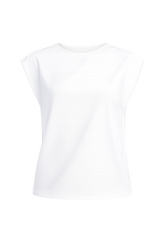 “GABY” ROUND NECK MUSCLE SLEEVE TOP