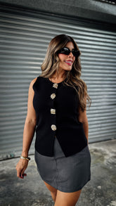 “NIA” KNIT VEST TOP