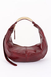 FAUX LEATHER HOBO BAG