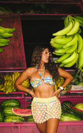 “ISLA MIA” HALTER BRA AND HIGH WAIST BIKINI SET
