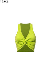 “EMMY” KNOT DETAIL ONE-SIZE BASIC TOP