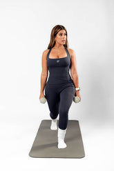 “TONED” SQUARE NECK TANK TOP AND HIGH-WAISTED LEGGINGS SET