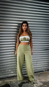 “RILEY” HALTER NECK TOP AND PANTS SET