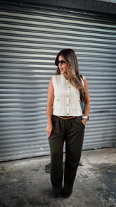 “CELINE”SLEEVELESS KNIT SWEATER VEST