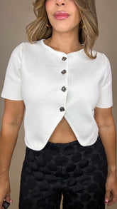 “GABI” BANDAGE FABRIC TOP