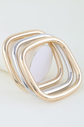 SQUARED SHAPE LAYERED BRACELET SET