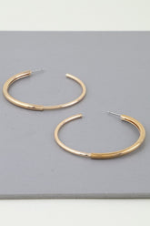 DOUBLE HALF HOOP EARRINGS