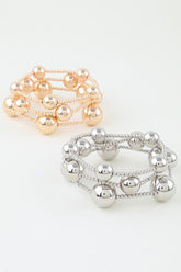 MULTI SHINY BEADED BRACELET