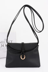 FAUX LEATHER CROSSBODY BAG