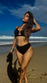 “ADARA” HIGH WAIST BIKINI WITH RING DETAIL