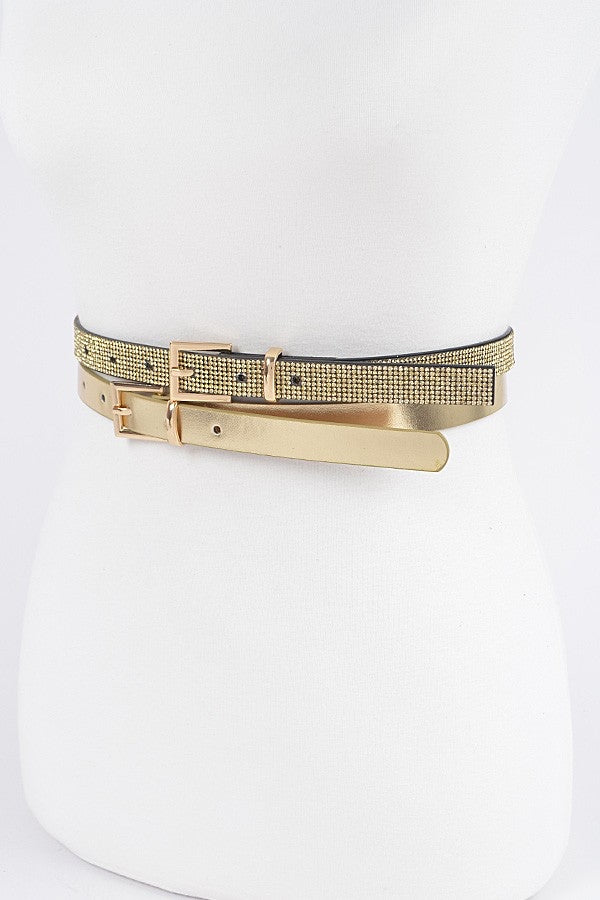 TWO PIECE BELT SET