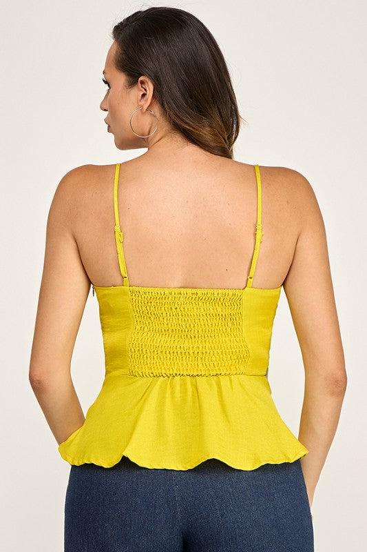 “FLOWER” PEPLUM TOP