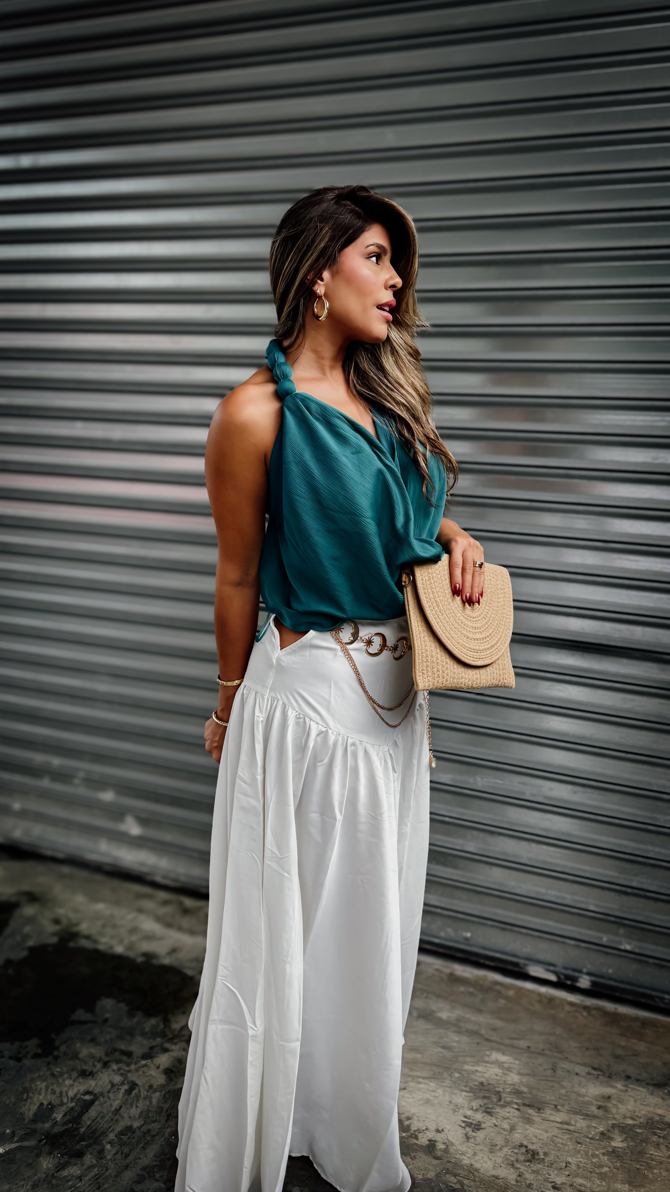 “SERENA” CUT OUT MAXI SKIRT