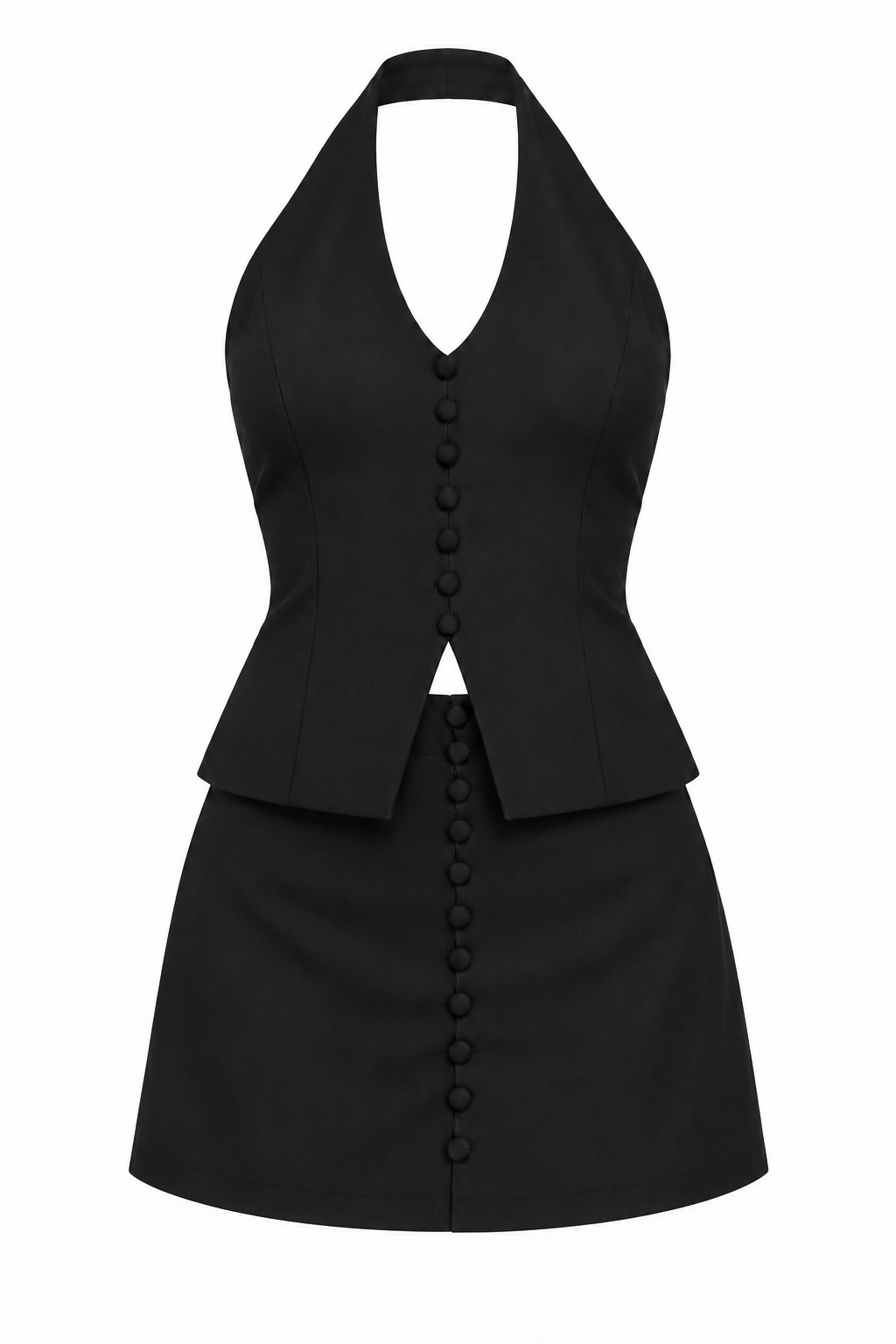 ST-006 SKORT AND HALTER TOP SET