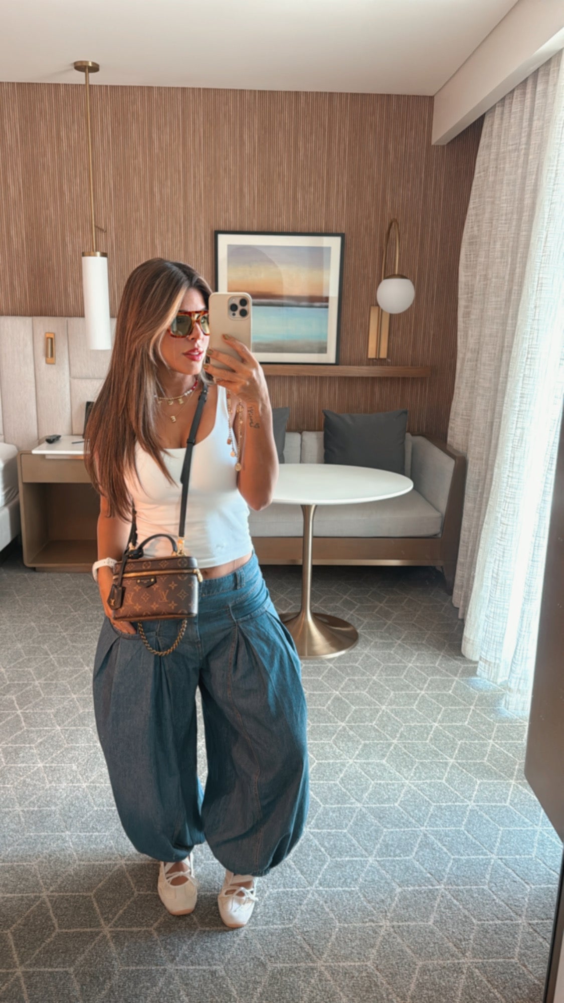 “RUBY” BALLON DENIM PANTS