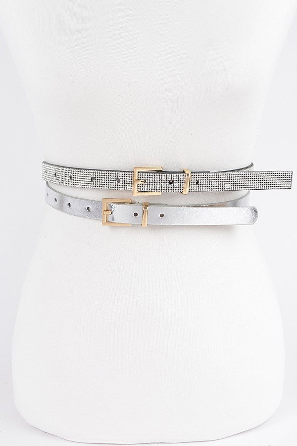 TWO PIECE BELT SET