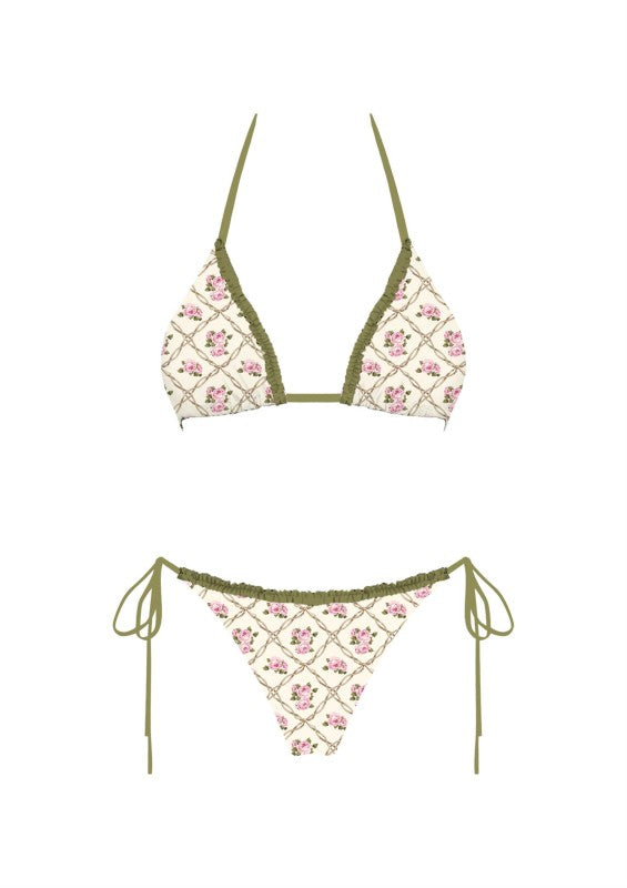 MIKONOS RUFFLE DETAIL BIKINI SET