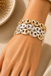 OVAL LINK ELASTIC BRACELET