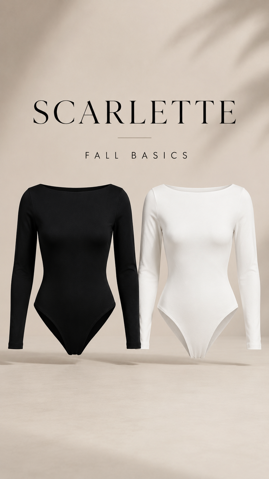 “SCARLETTE” BOAT NECK DOBLE LAYER BODYSUIT