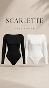 “SCARLETTE” BOAT NECK DOBLE LAYER BODYSUIT