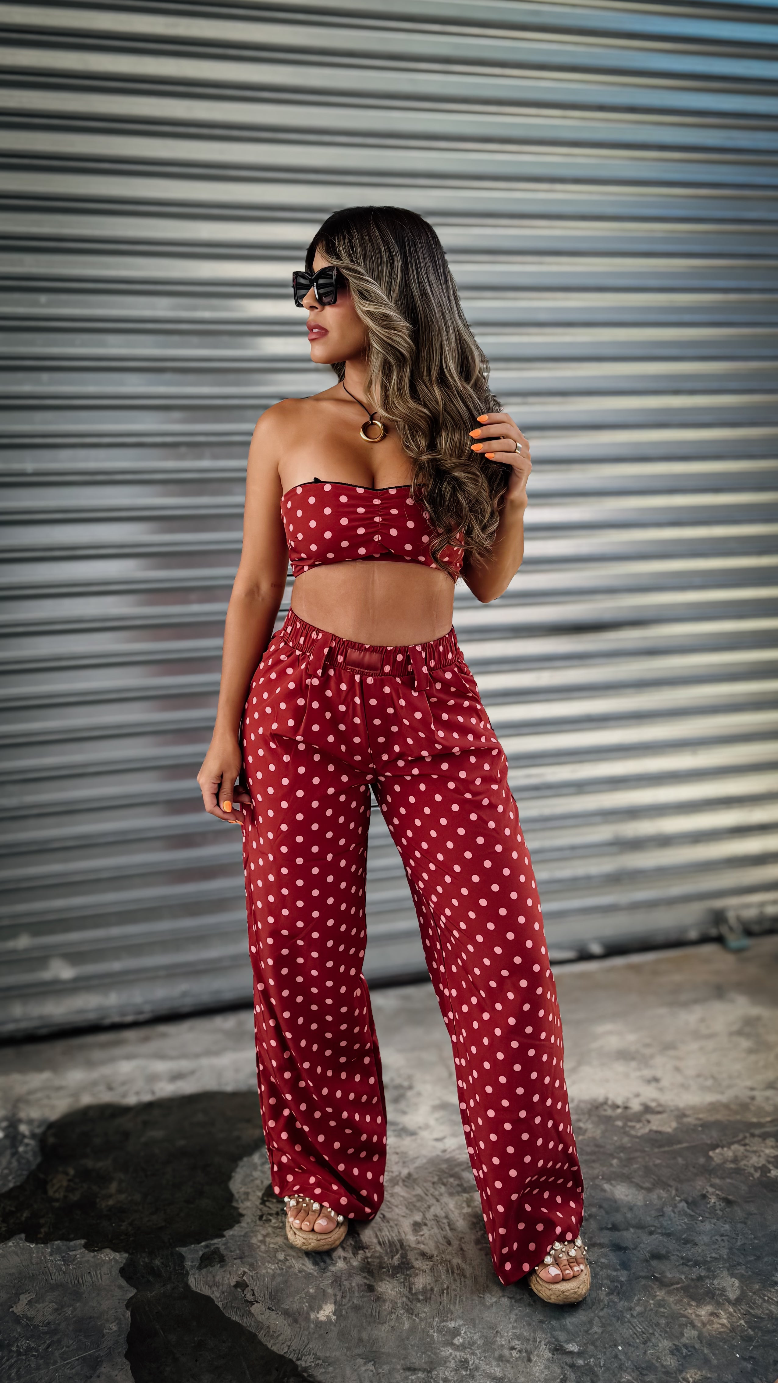 “NATI” POLKADOT SET
