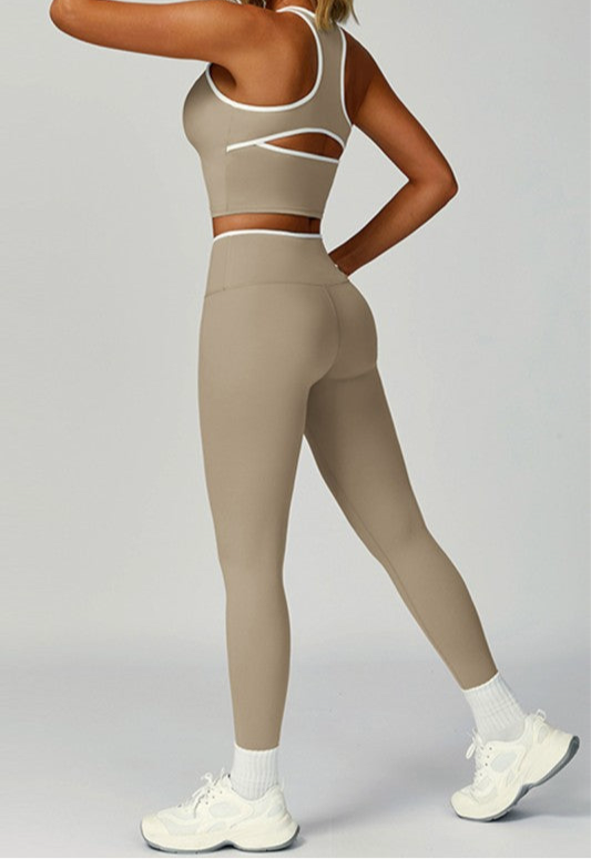 “COMMITTED” SPORTY TOP AND LEGGING SET