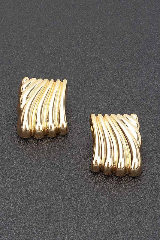 PLATED METAL EARRINGS