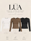 “LUA” ROUND NECK LONG SLEEVE BASIC TOP