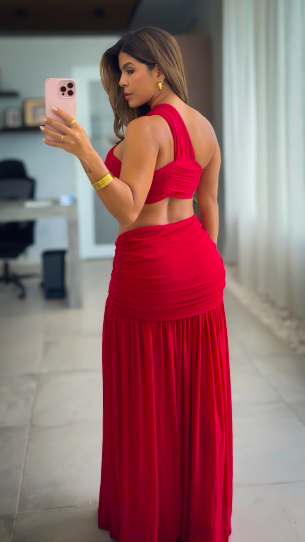 “LEAH” MAXI SKIRT AND BRA TOP SET