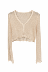 “MAHIA” CROCHET SCALLOP DETAIL TOP