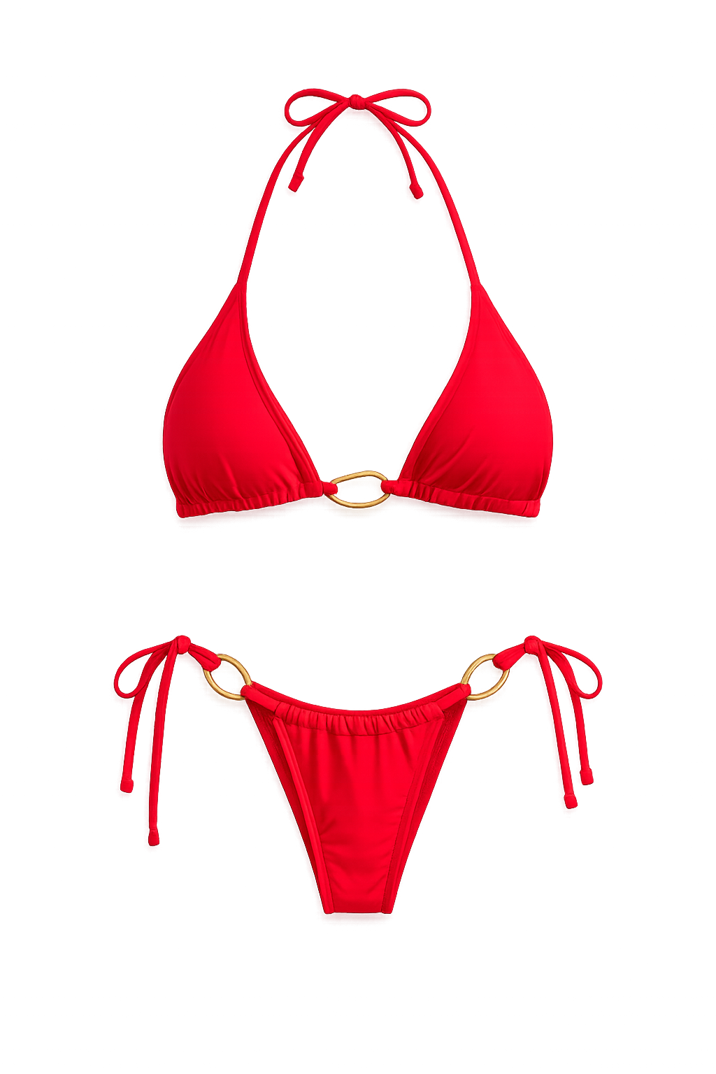 “FLAMENCO” RED BIKINI WITH RING RETAIL