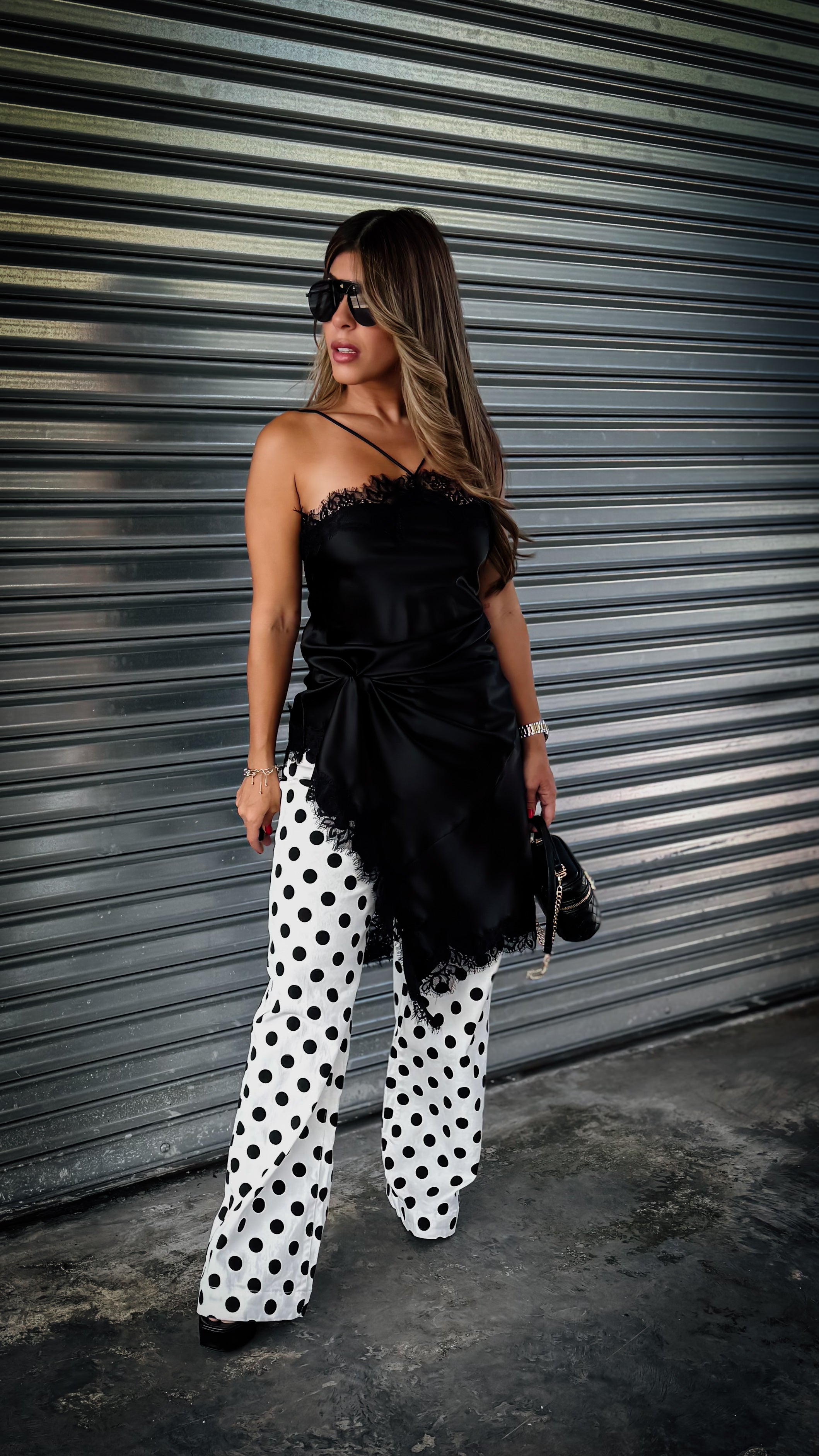 “VERO” ASYMMETRICAL HALTER SILK DRESS