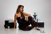 “LEXI” STRAPLESS SEQUIN WIDELEG JUMPSUIT