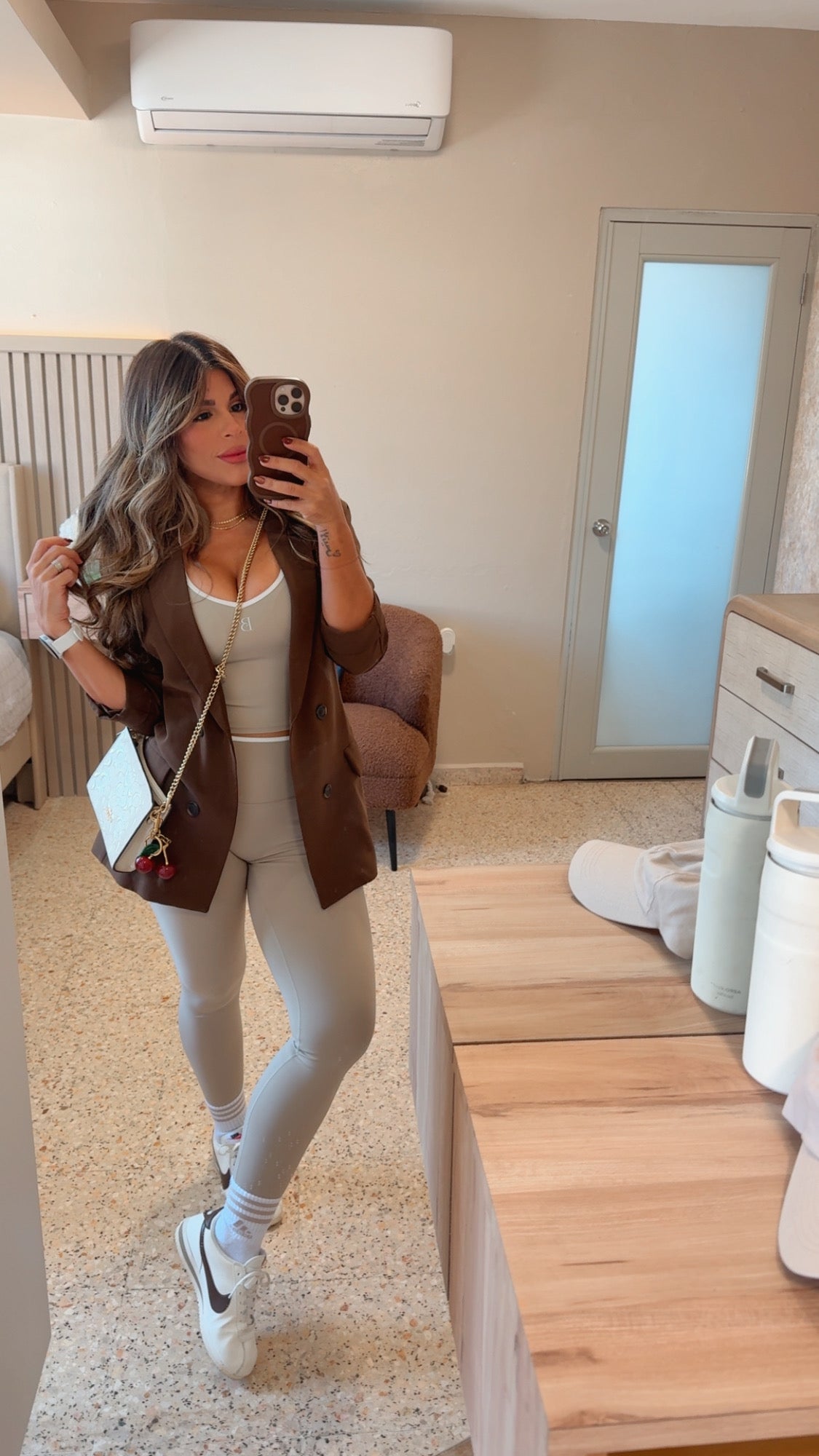 “COMMITTED” SPORTY TOP AND LEGGING SET
