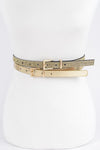 TWO PIECE BELT SET