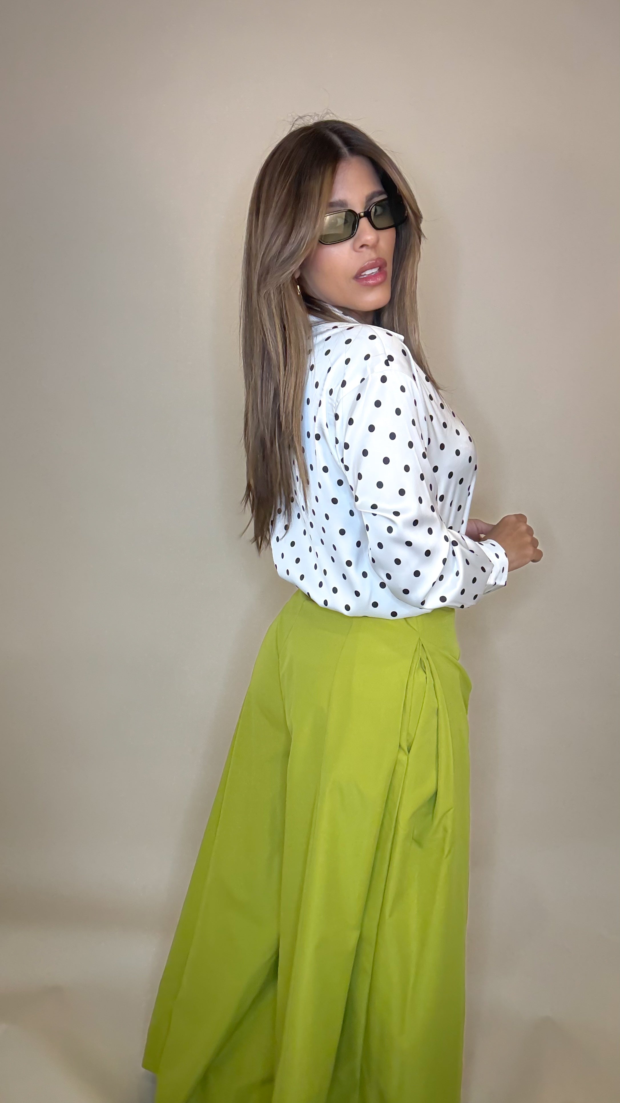 “BIANKA” A LINE HIGH WAIST PALAZZO PANTS