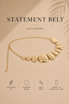 IRREGULAR DISC CHAIN WAIST BELT