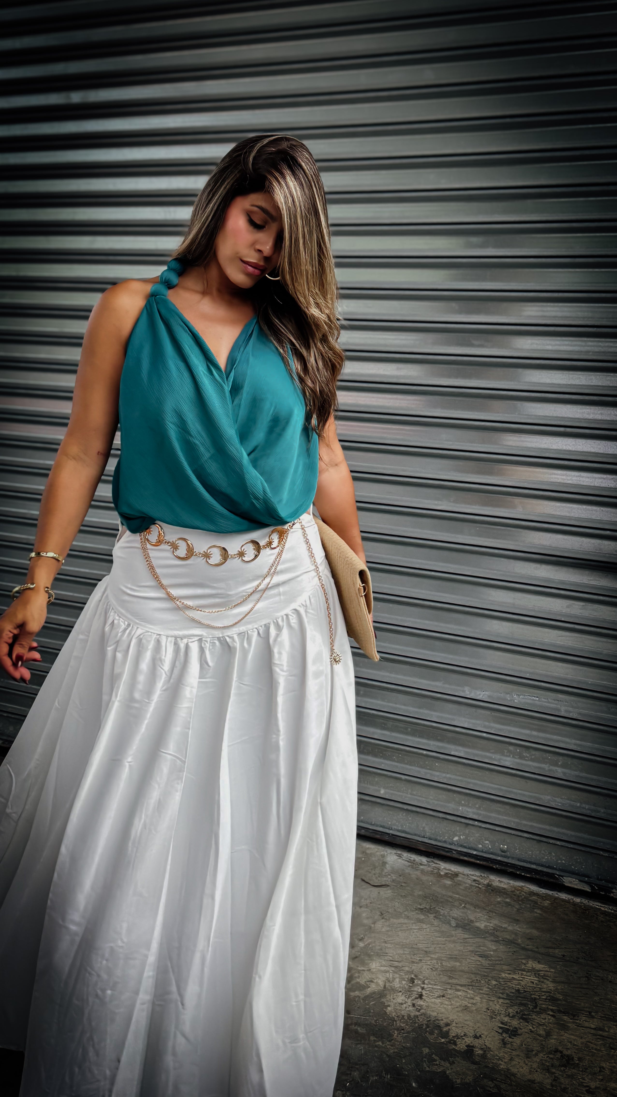 “SERENA” CUT OUT MAXI SKIRT