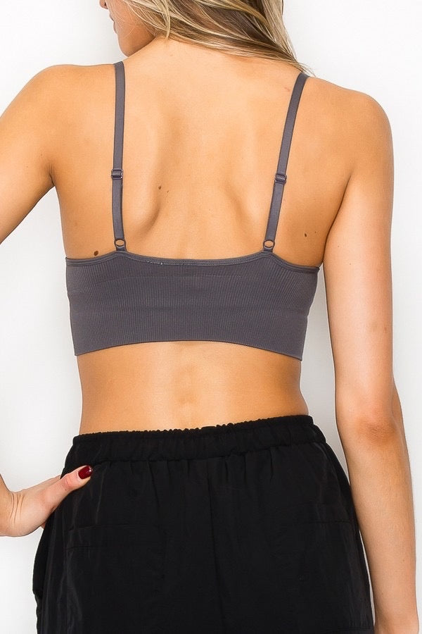 “CONNIE” V NECK BRA TOP