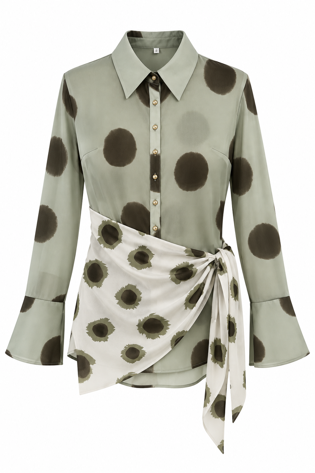 “LIZZY” POLKA DOT SHEER WRAP DRESSS