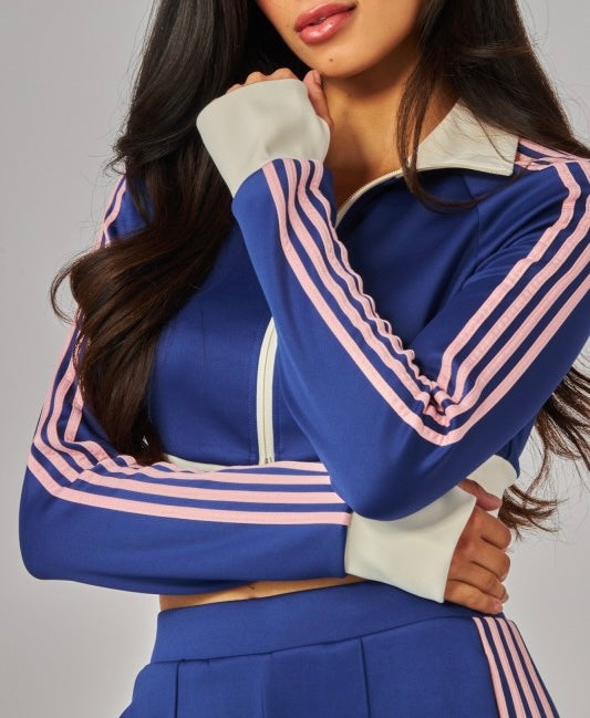 “LUNA” STRIPED TRACK PANTS SET
