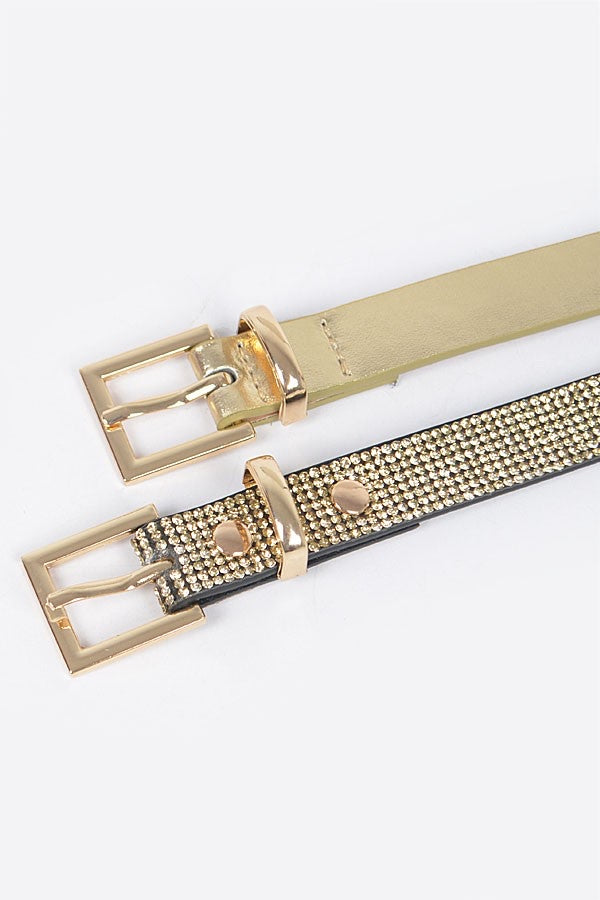 TWO PIECE BELT SET