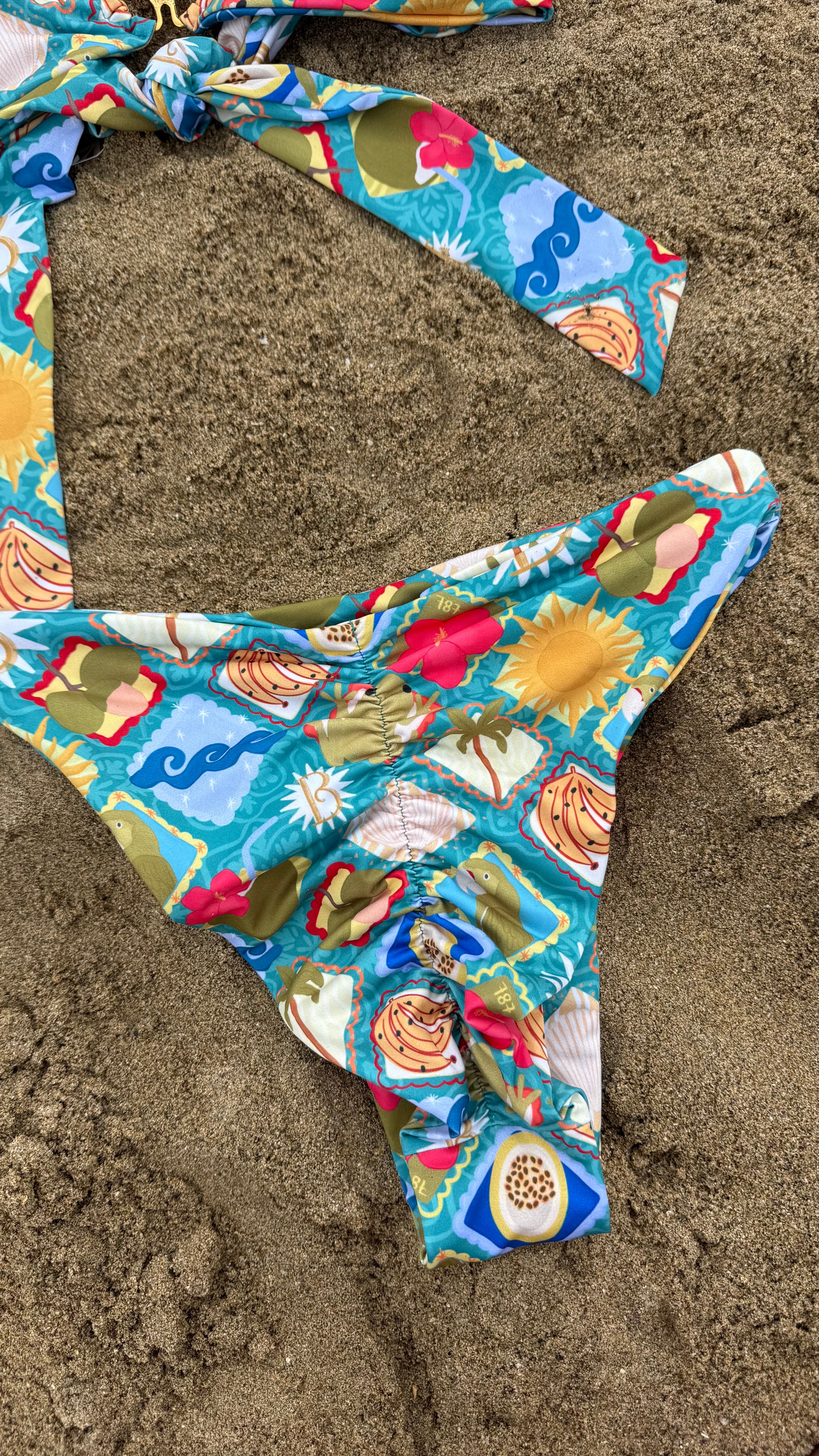 “ISLA MIA” ONE SHOULDER HIGH WAIST BIKINI