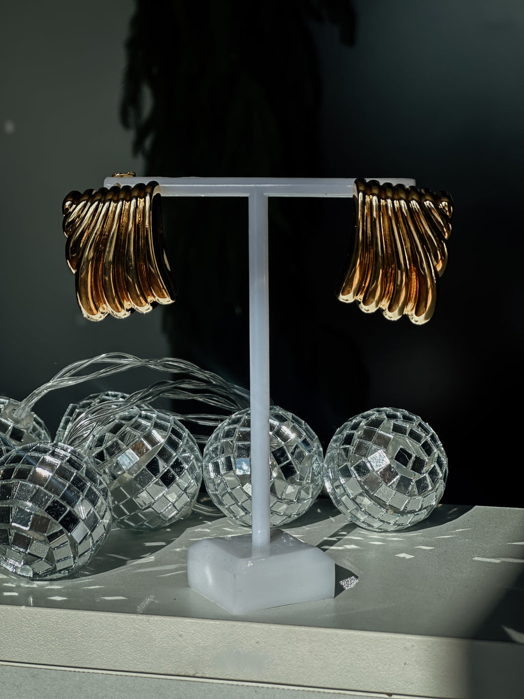 PLATED METAL EARRINGS
