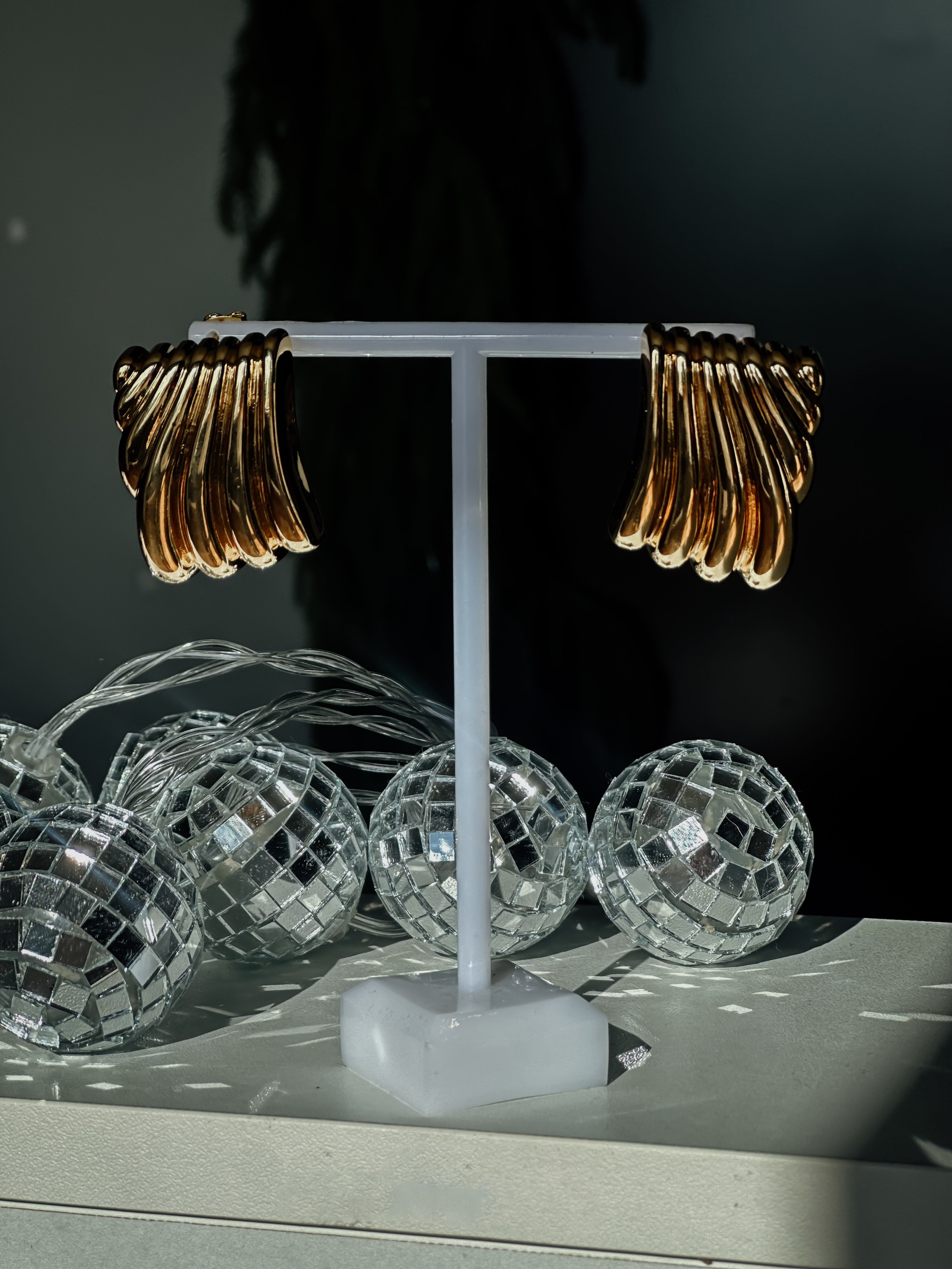 PLATED METAL EARRINGS