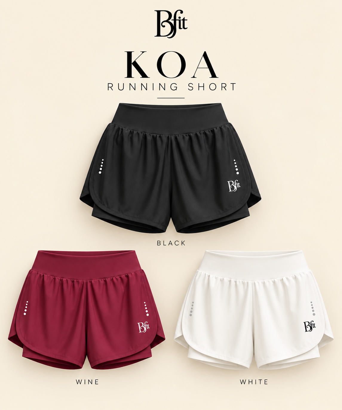 “KOA” RUNNING SHORT