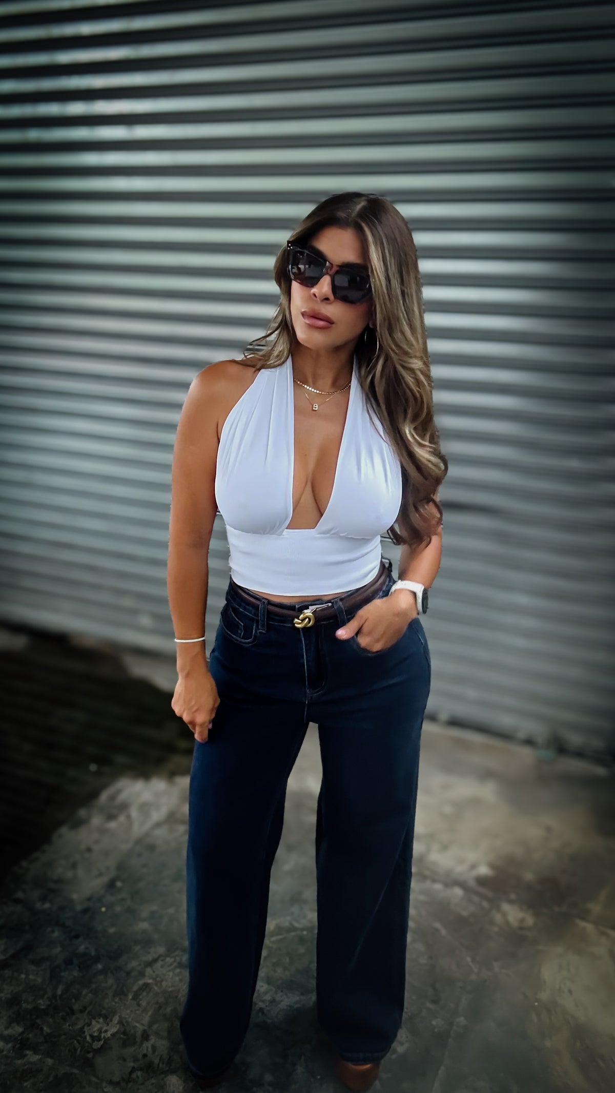 “HERA”HALTER NECK TOP
