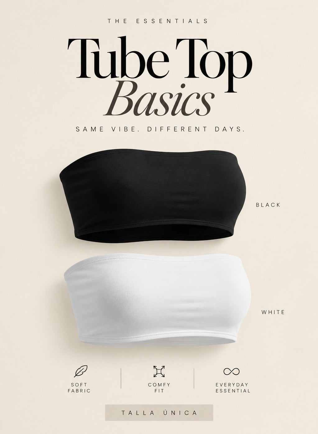 TUBE TOP DYNAMIC BASIC ONESIZE
