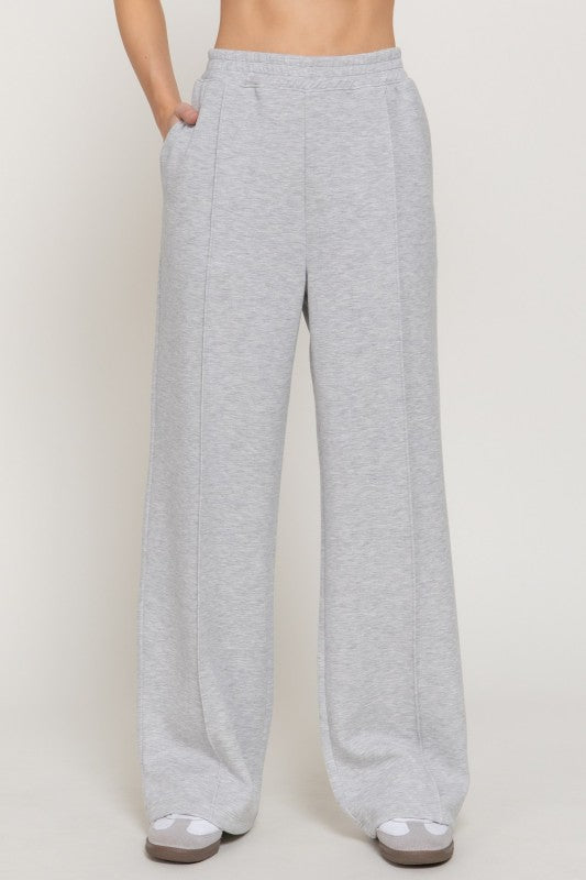 “DINA” SCUBA WIDE LEG JOGGER PANTS