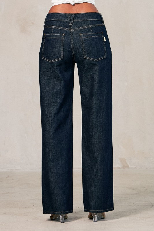 “HAILEY” DARK VIBRANT DENIM